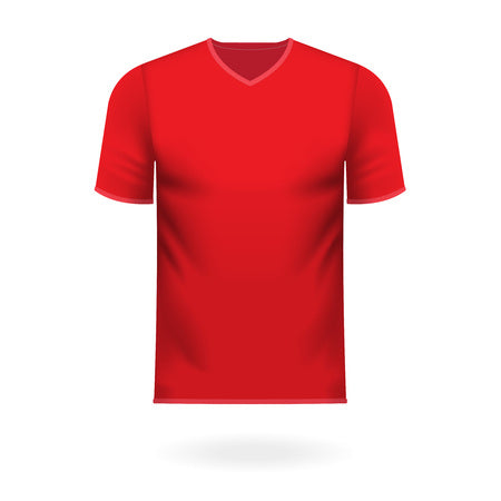 Camiseta Cuello V De Colores