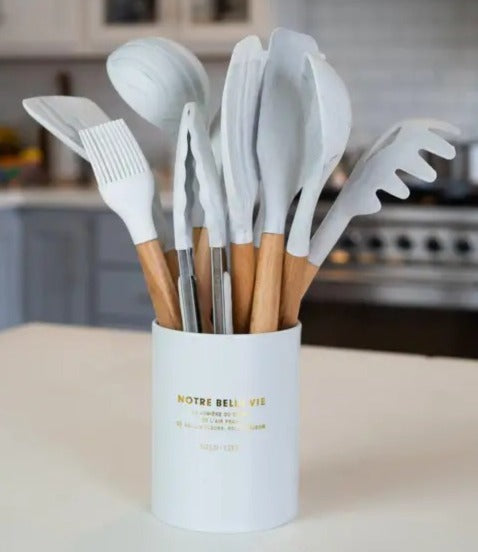 Utensilios de cocina de silicona 12 pieza