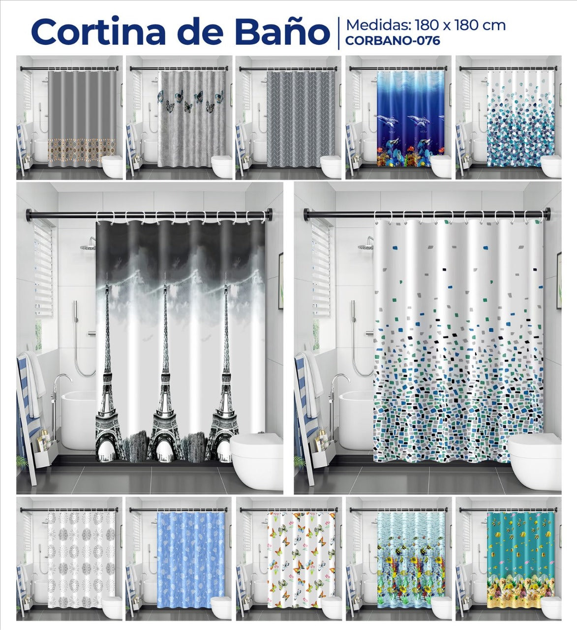 Cortina Impermeables con Diseño