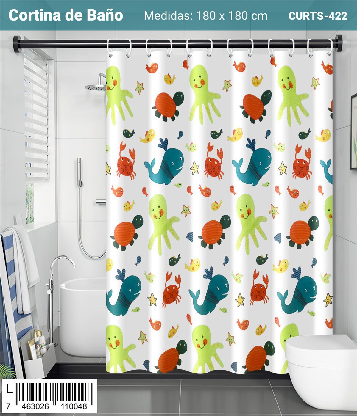 Cortina Impermeables con Diseño