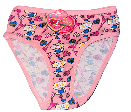 Panty de niña paris corazon