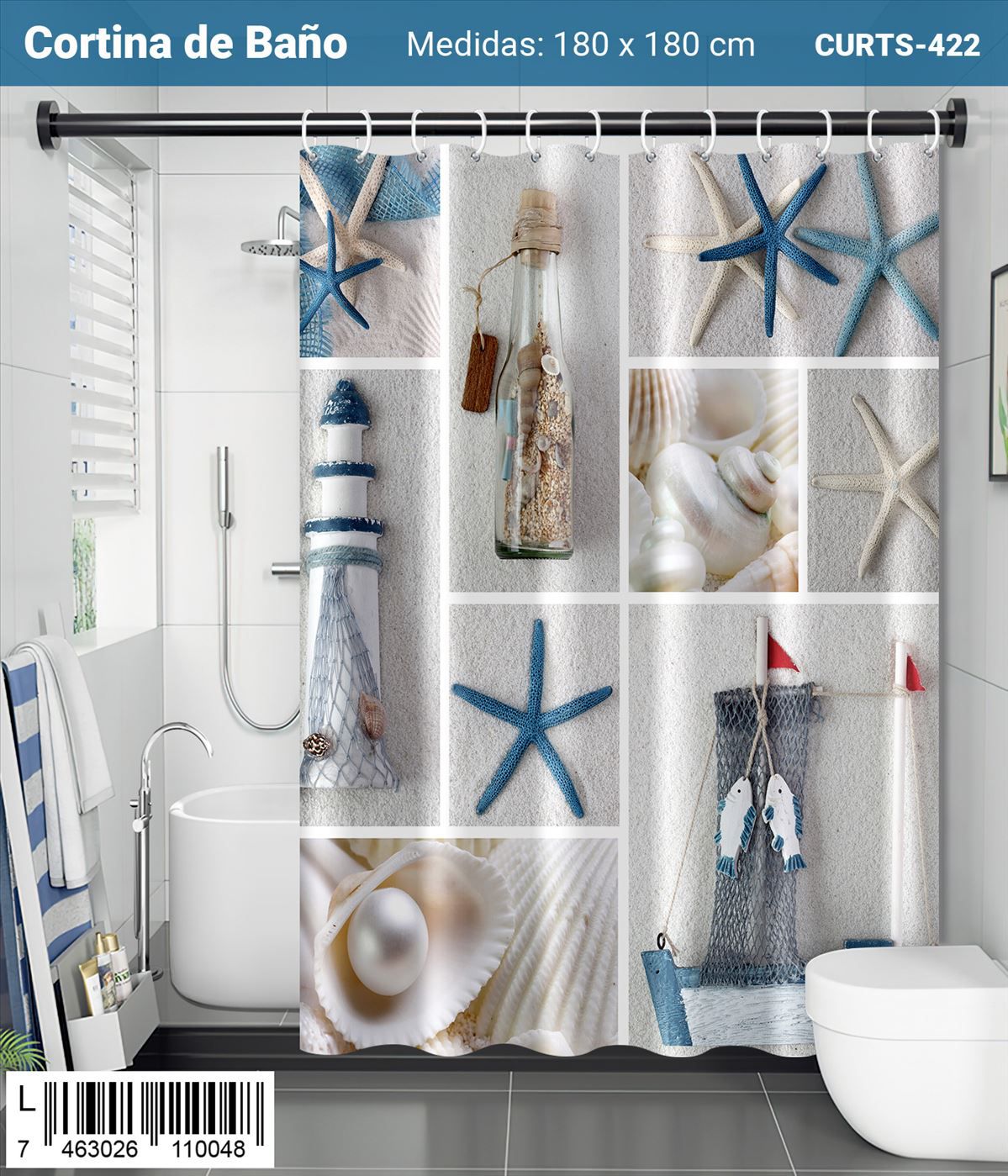 Cortina Impermeables con Diseño