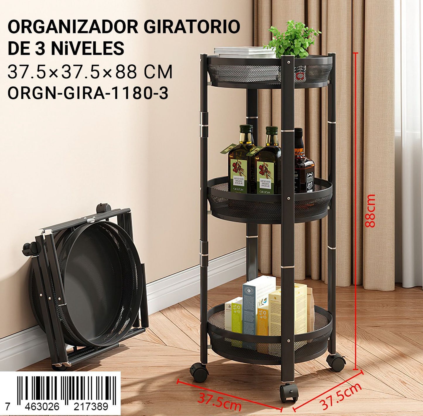 Organizador Giratoria de 3 niveles