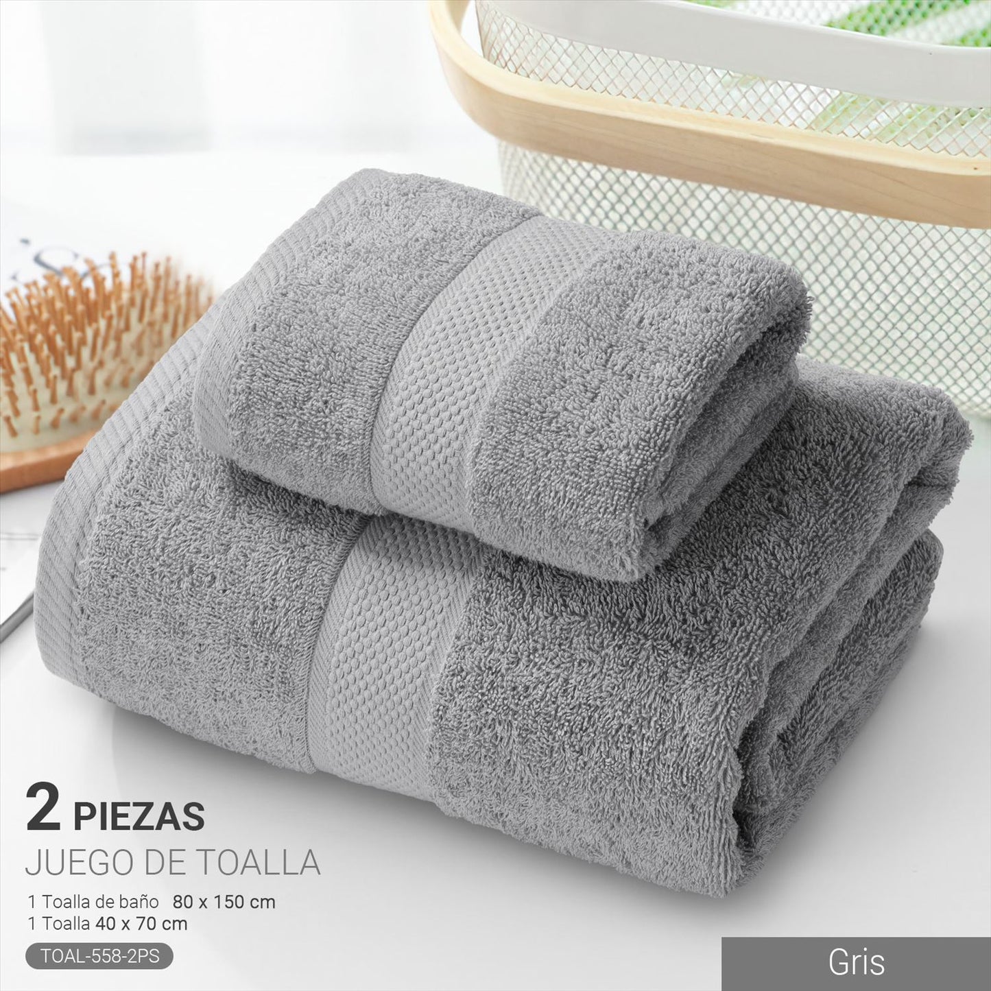 Set Toalla de Baño 2 Piezas