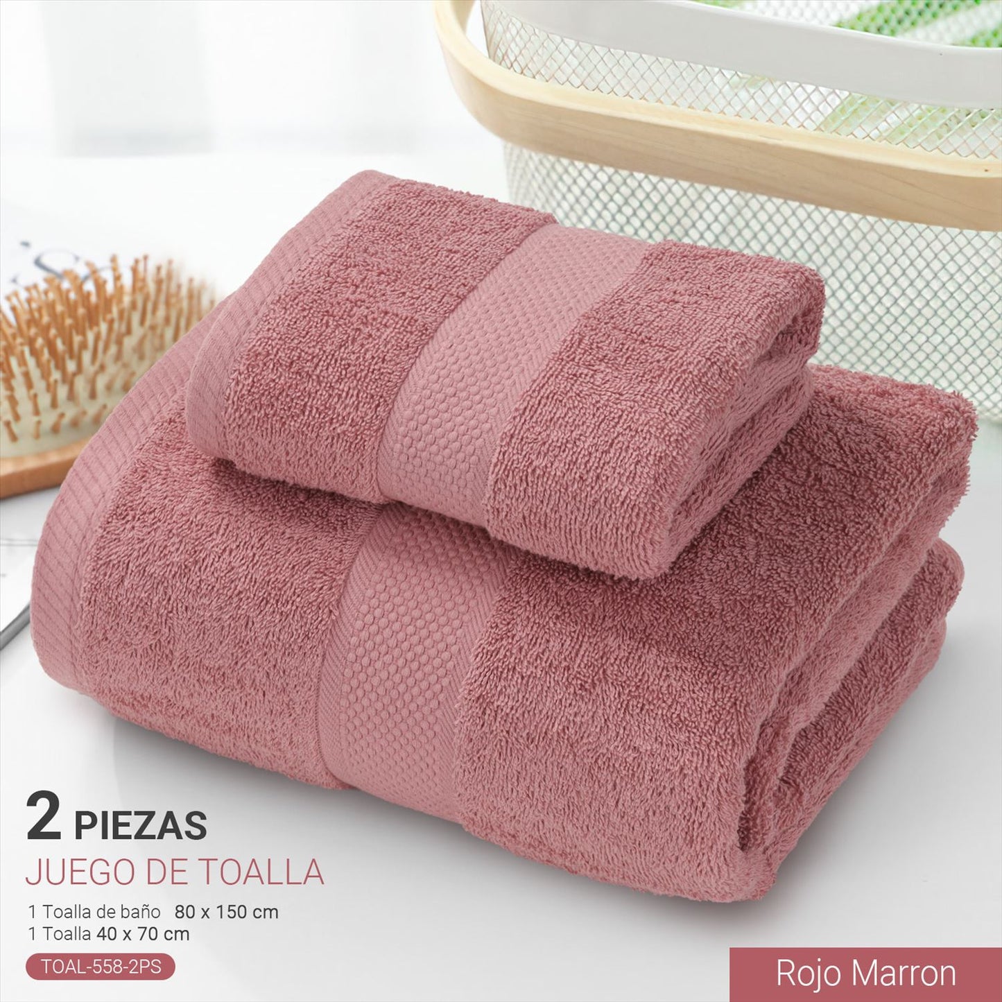 Set Toalla de Baño 2 Piezas