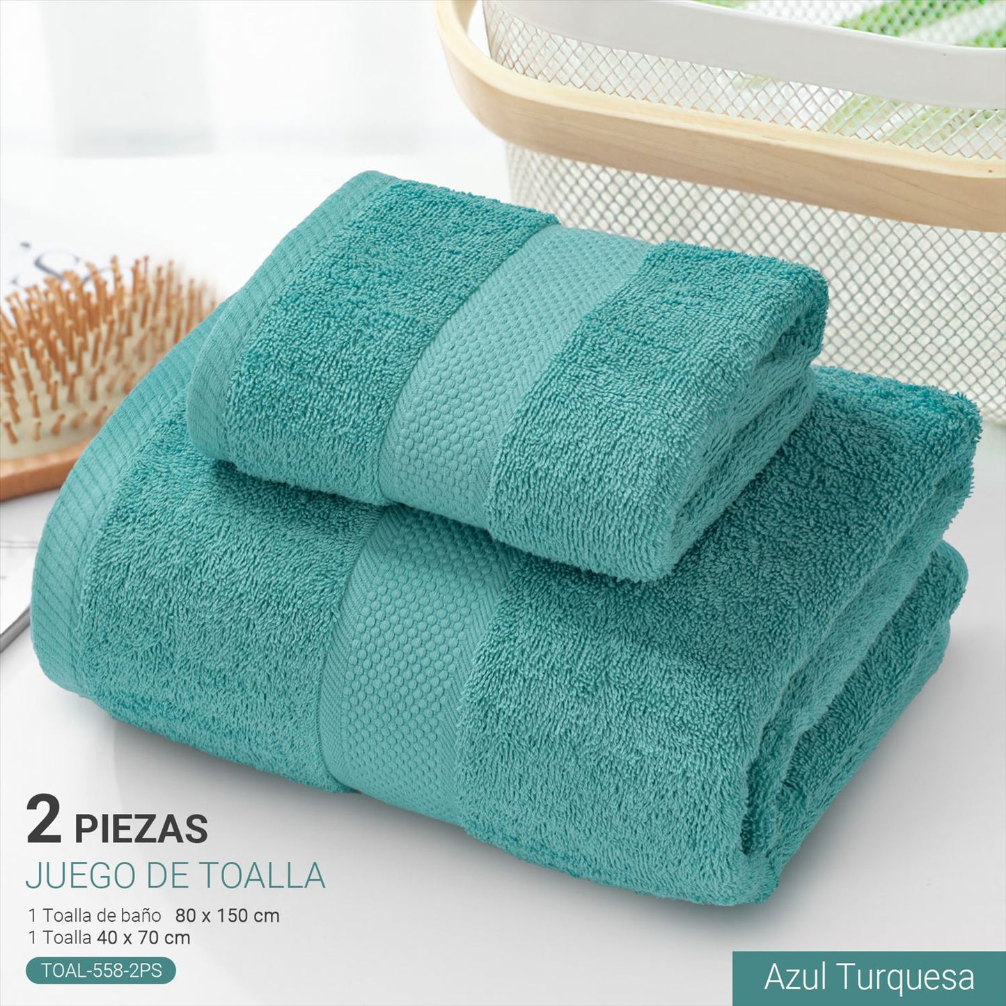 Set Toalla de Baño 2 Piezas