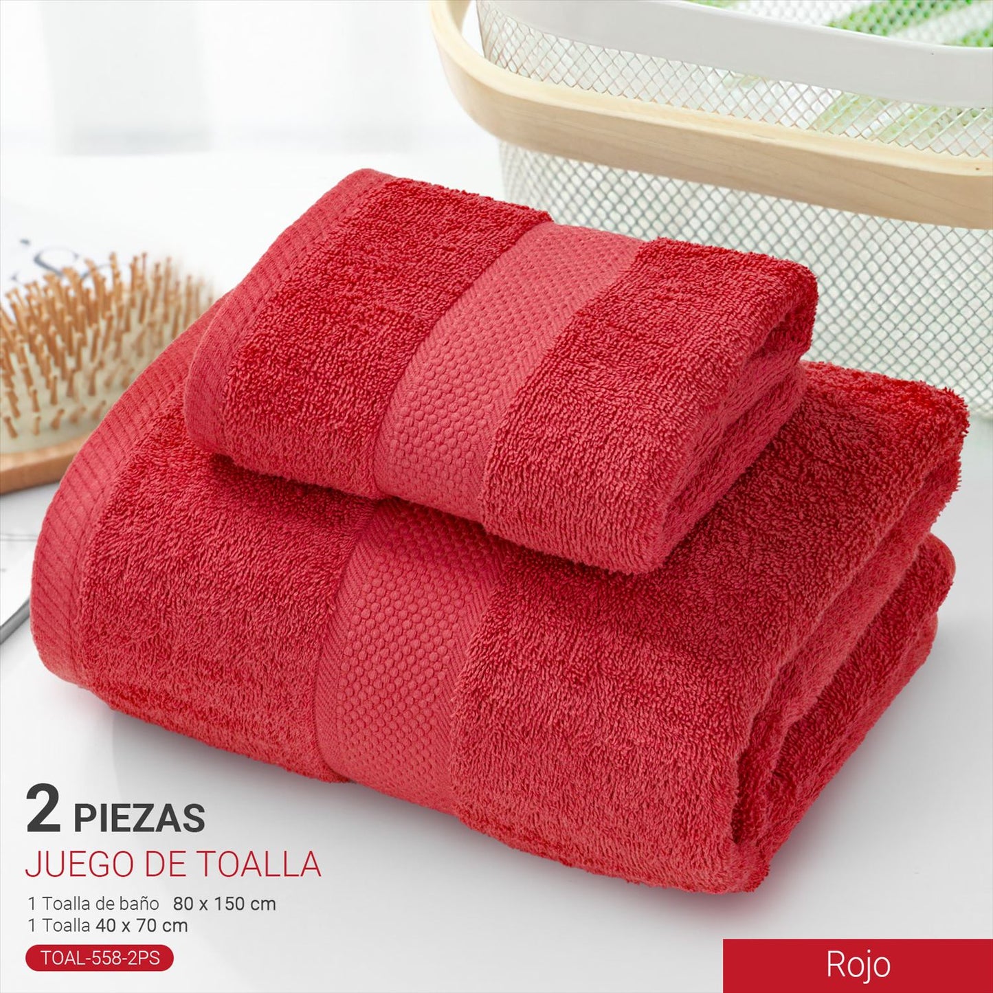 Set Toalla de Baño 2 Piezas