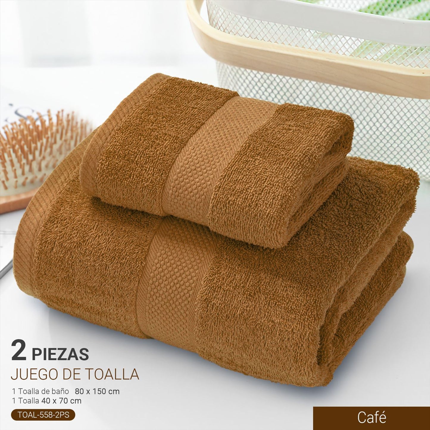 Set Toalla de Baño 2 Piezas