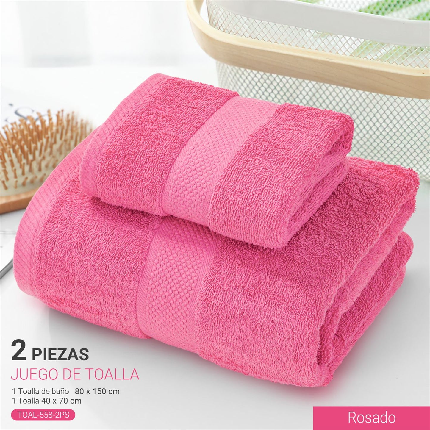 Set Toalla de Baño 2 Piezas