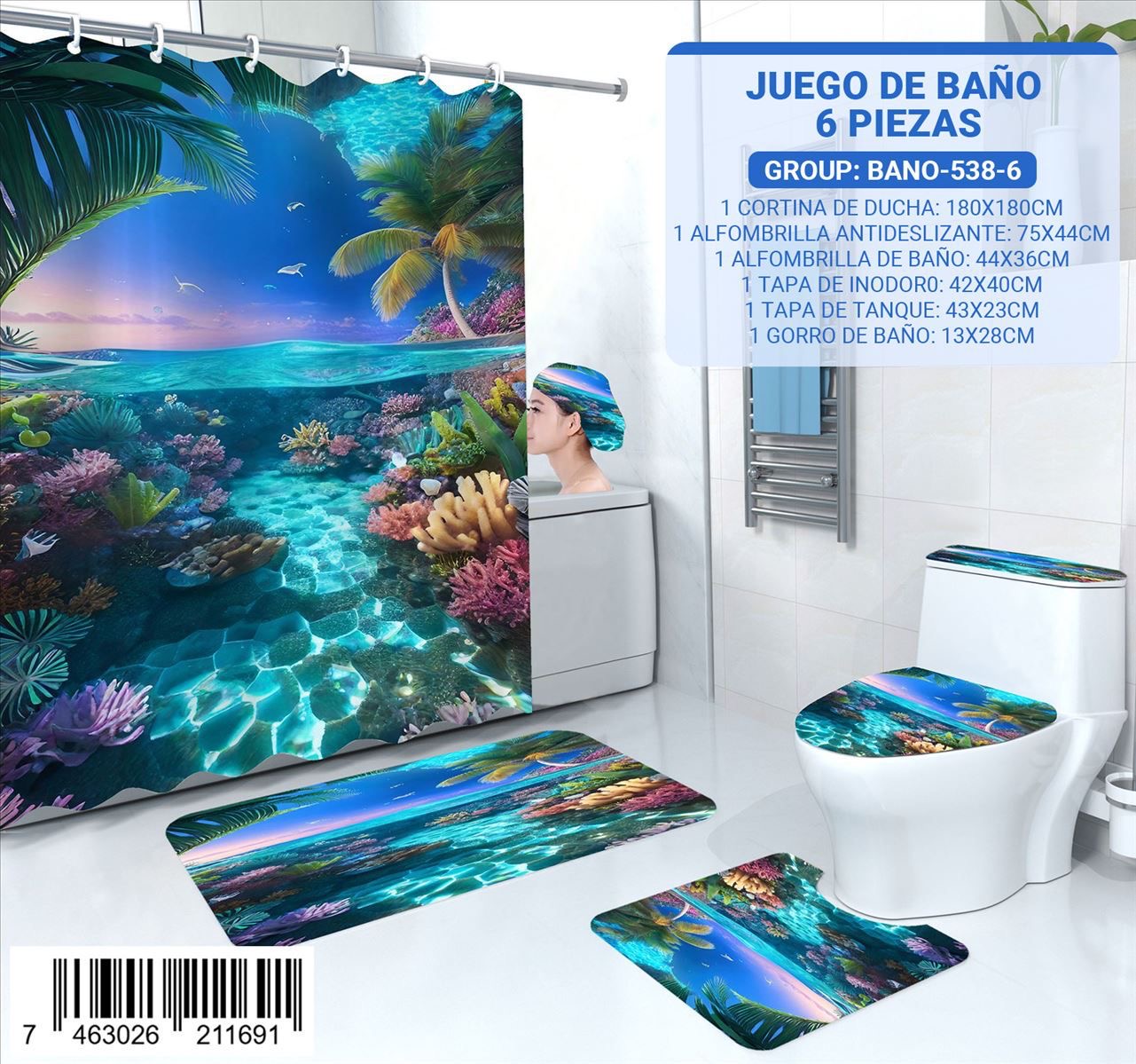 Juego de Baño de 6 pieza