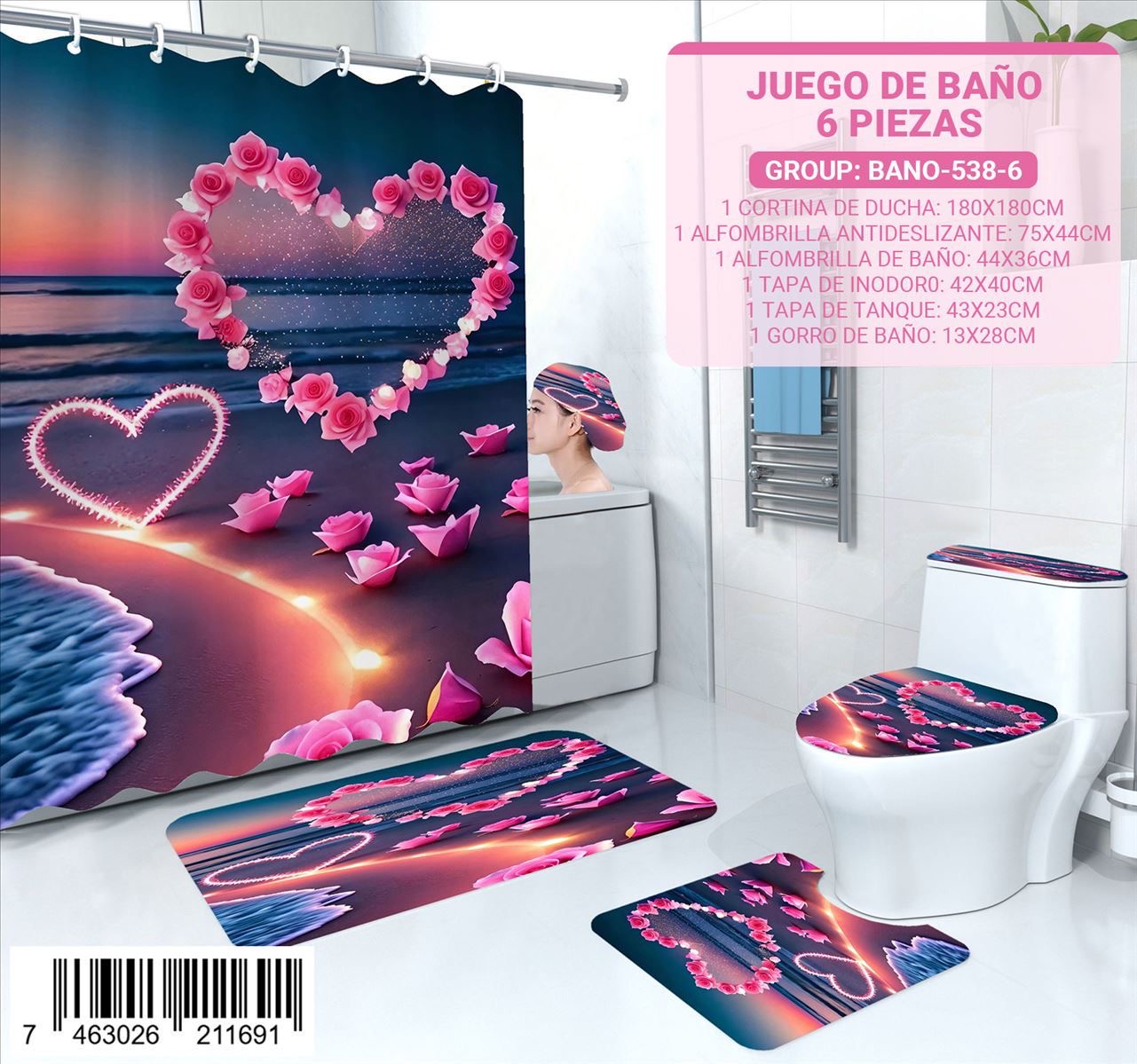 Juego de Baño de 6 pieza