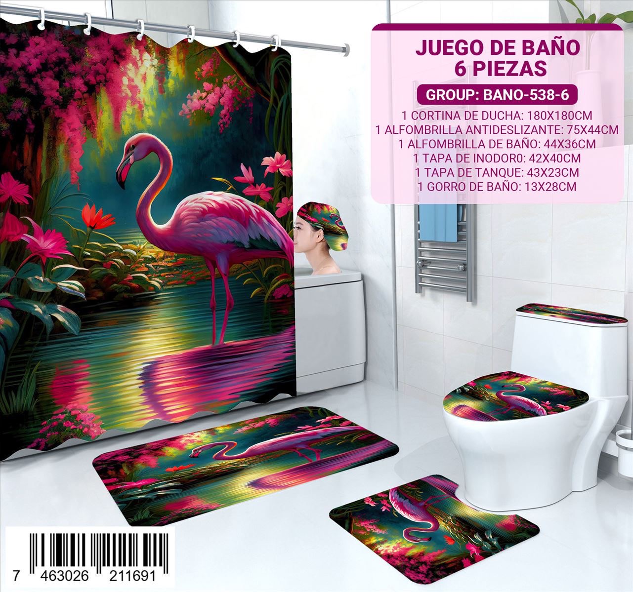 Juego de Baño de 6 pieza