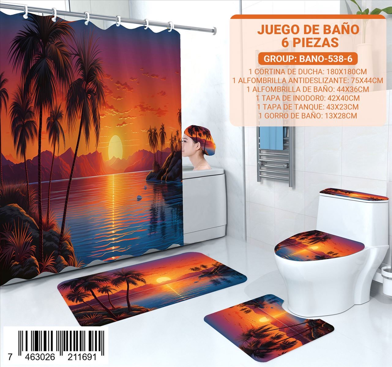 Juego de Baño de 6 pieza