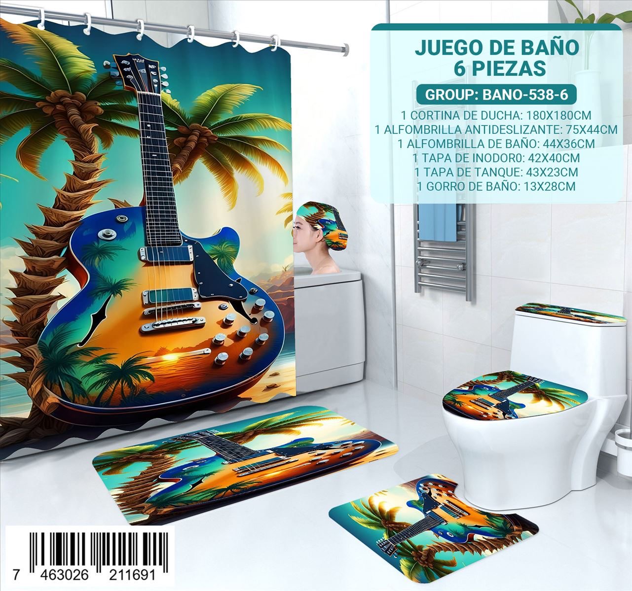 Juego de Baño de 6 pieza