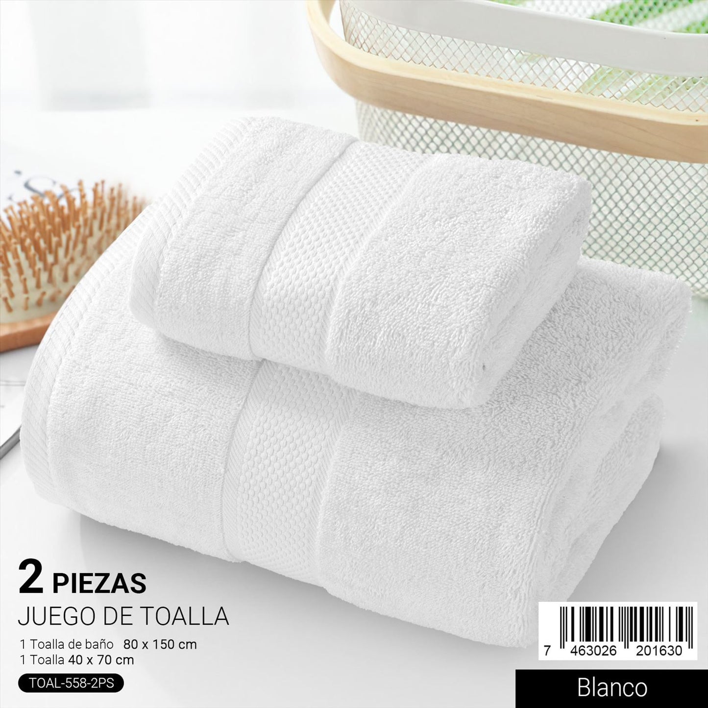 Set Toalla de Baño 2 Piezas