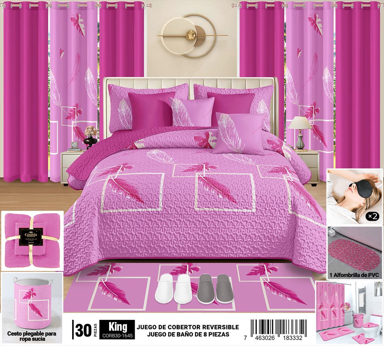 Cobertor 30 Pz Queen y King